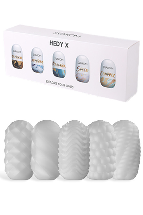 Hedy X 5 Piece Reversible Textured Stroker Set