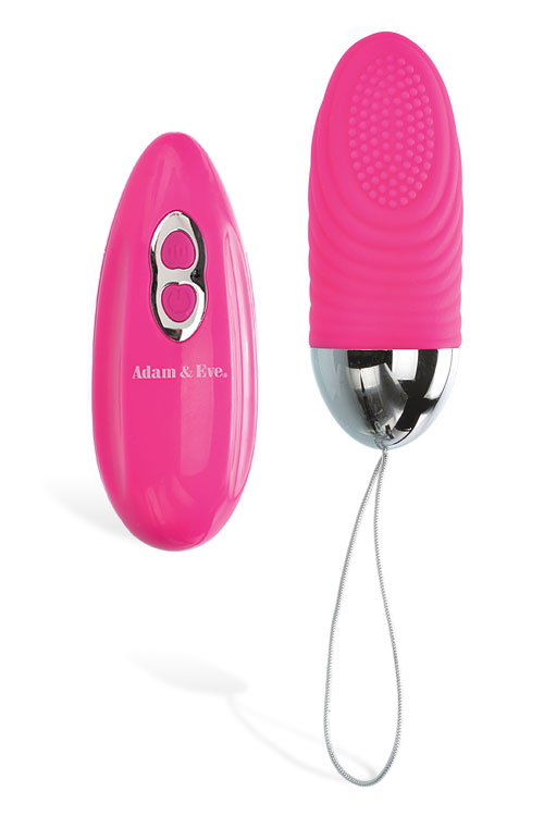 Adam and Eve 3.5&quot; Remote Controlled Textured Silicone Bullet Vibrator