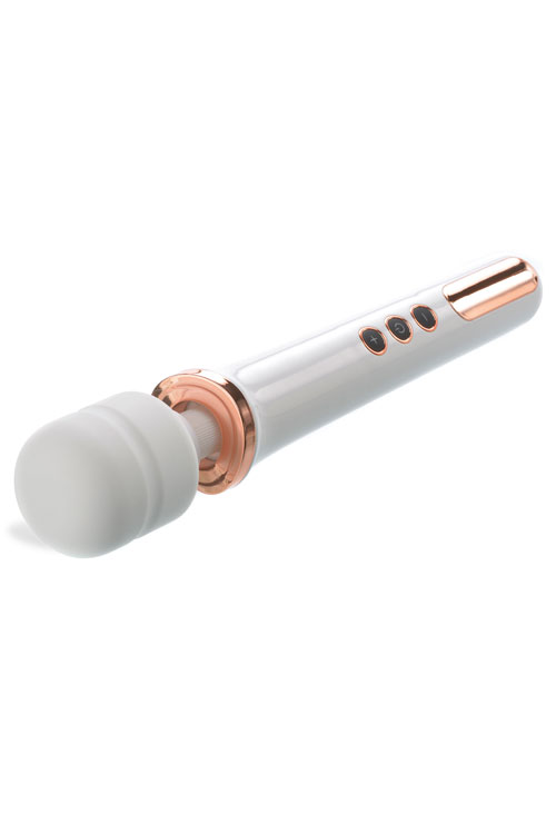 Adam and Eve 13&quot; Silicone Head Wand Massager Rose Gold Edition