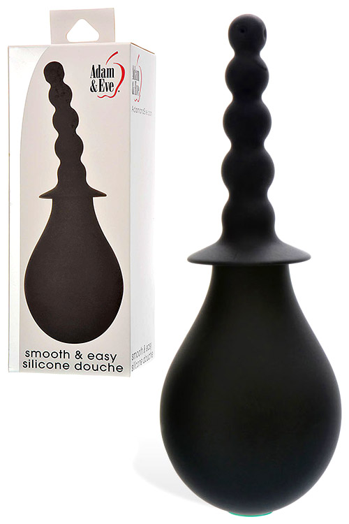 Adam and Eve 8.75&quot; Beaded Tip Silicone Douche