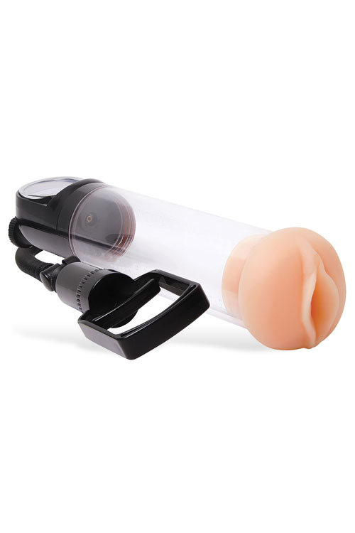 Adam and Eve 11.5&quot; Realistic Silicone Entry Penis Pump