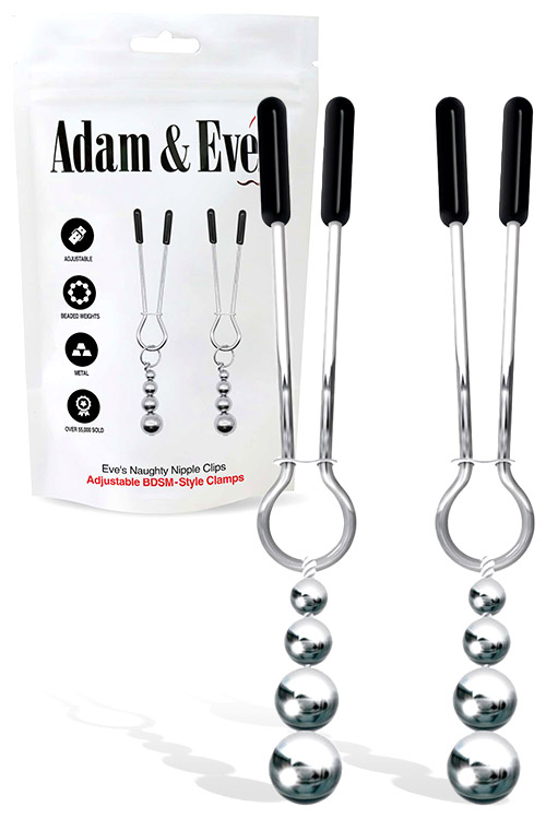 Adam and Eve Weighted Beaded Nipple Clamps