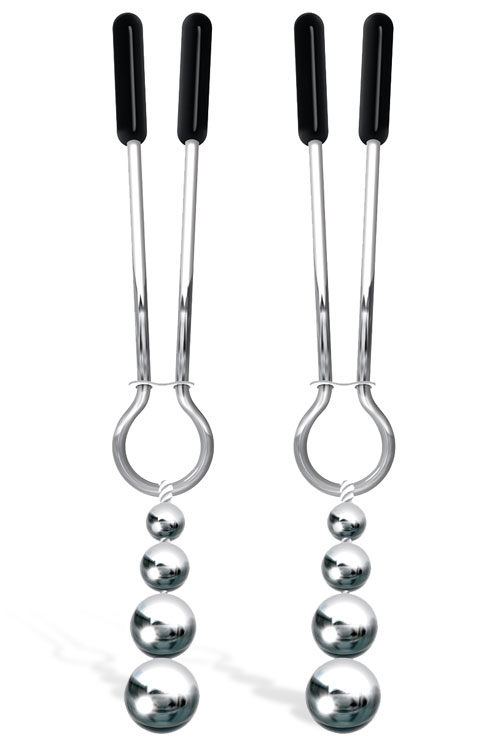 Naughty Nipple Clips with Weighted Beads