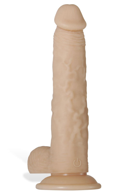 Realistic 9.1" Vibrating Dildo With Suction Base