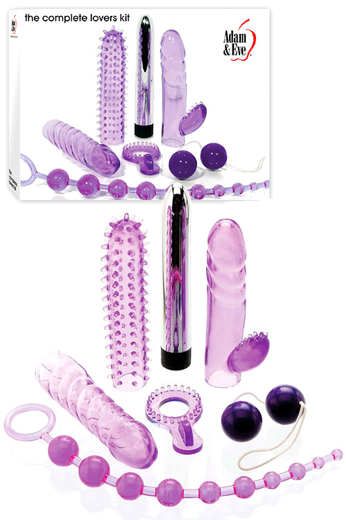 Adam and Eve Complete Lover's Vibrator Kit (7 Pce)