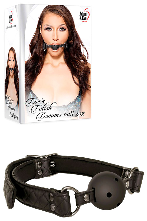 Adam and Eve Fetish Dreams Ball Gag plus Vegan Leather Strap