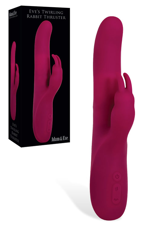 Adam and Eve Eve's Twirling 9.5&quot; Rabbit Thruster Vibrator