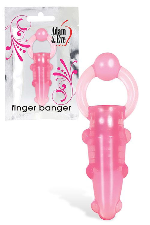 3" Pink Jelly Finger Vibe
