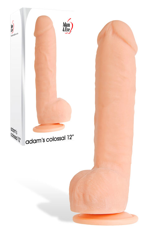 12" Colossal Dildo with Suction Cup Base