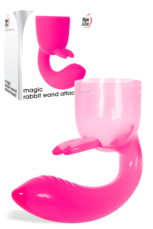 Adam and Eve Insertable 4.5&quot; Magic Rabbit Wand Attachment