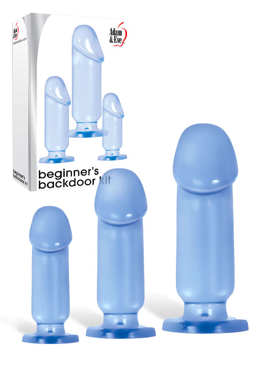 Adam and Eve Beginners Jelly Anal Training Kit (3 Pce)