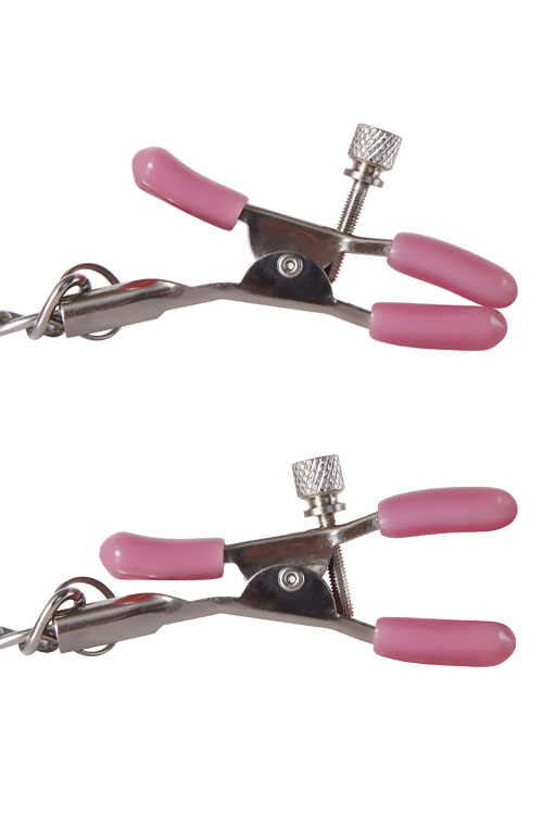 Adam and Eve Chain Me Up Adjustable Kink Nipple & Clitoral Clamps
