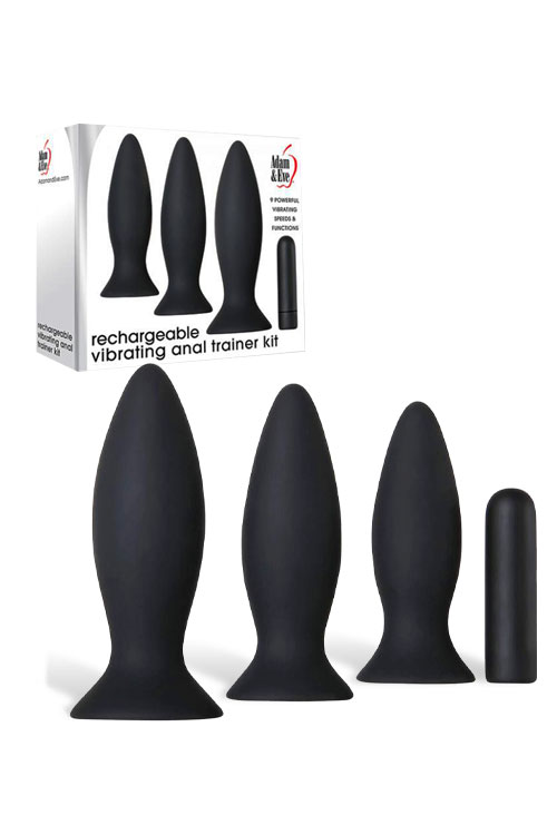 Adam and Eve Anal Training Kit with Rechargeable Bullet (4 Pce)