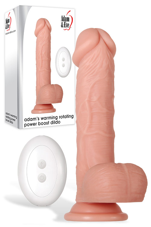 7.5" Rotating, Vibrating & Warming Dildo with Suction Cup Base