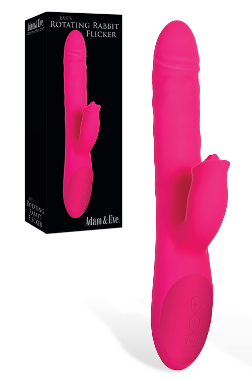 9.7" Rotating & Thrusting Rabbit Vibrator with Clitoral Ticklers