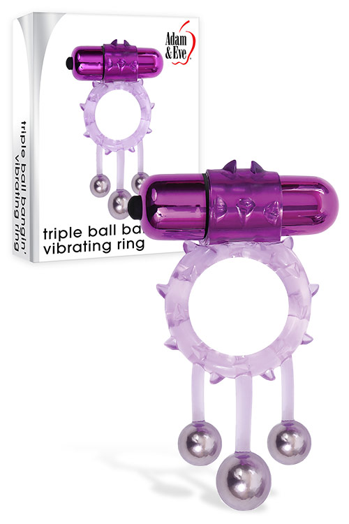 Triple Ball-Banging Vibrating Cock Ring