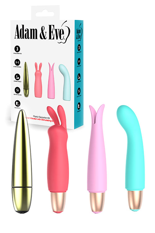 Adam and Eve Playful Seduction 4 Piece Vibrator Set