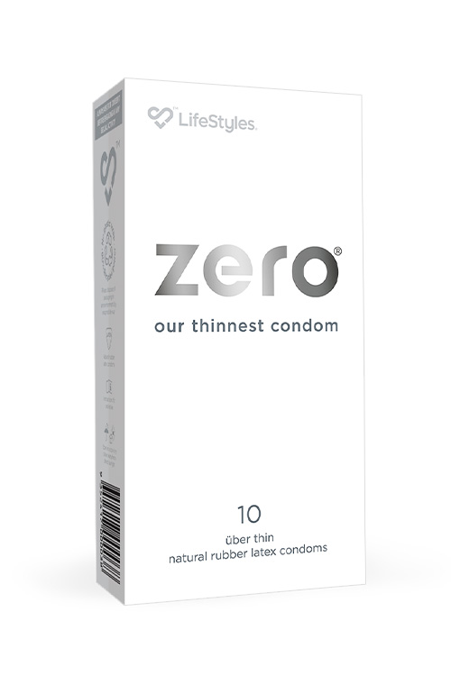 Lifestyles Zero 10 Pack Uber Thin Latex Condoms