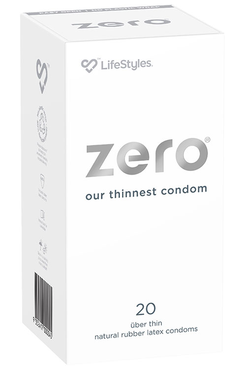 Lifestyles Zero 20 Pack Uber Thin Latex Condoms