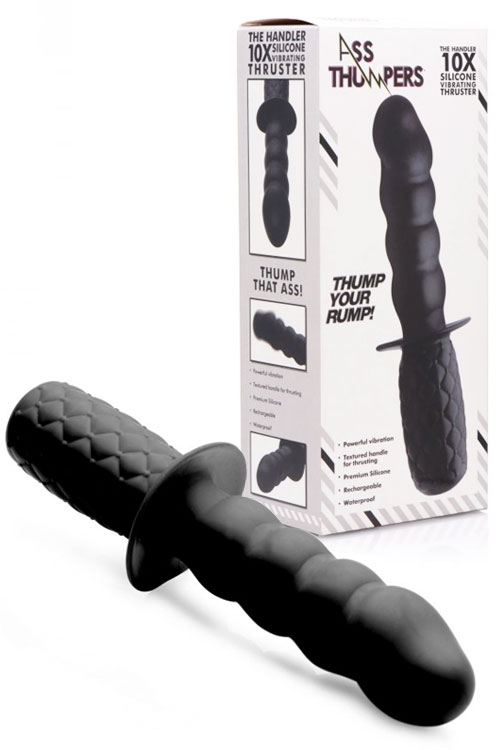 The Handler Vibrating 7.5" Silicone Thruster