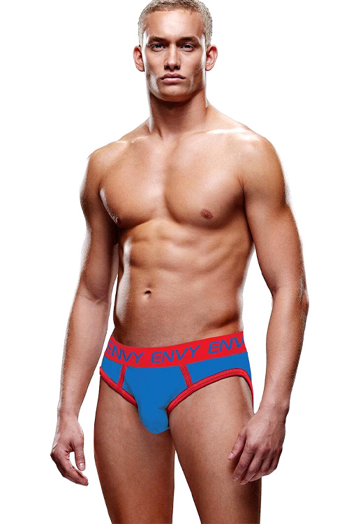 Baci Solid Jock - Contrasting Jockstrap in Blue and Red
