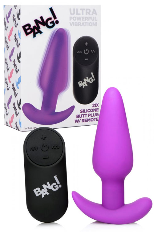 Bang Ultra Powerful Vibrating Butt Plug With Remote