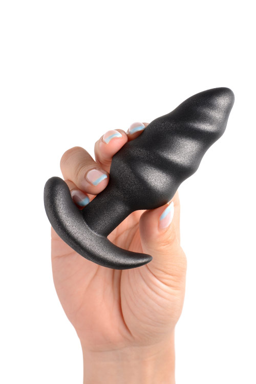 Bang 4.2&quot; Remote Controlled Vibrating Silicone Swirl Butt Plug