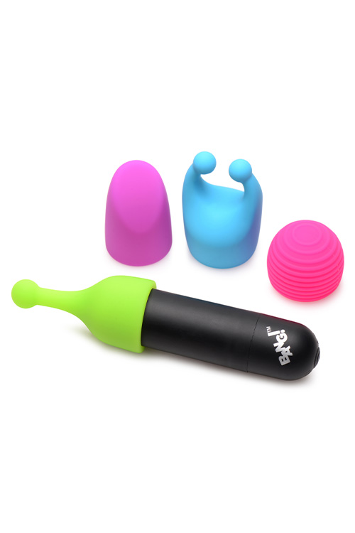 Bang Glow In The Dark 4 Attachments Rechargeable Bullet Vibe