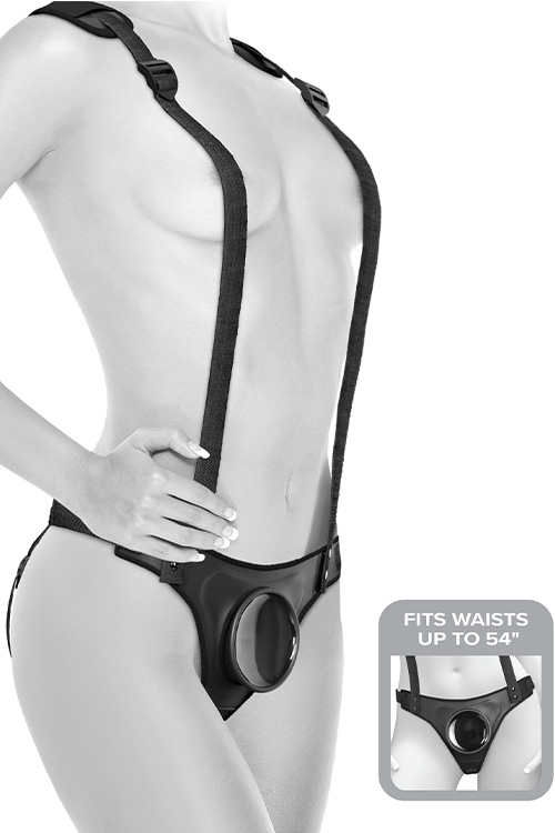 Body Dock Strap On Suspenders & Harness with Strap On Docking Plate