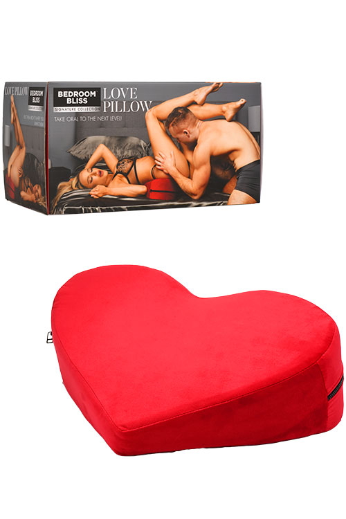 Bedroom Bliss Love Pillow 18.25&quot; Heart Shaped Position Pillow