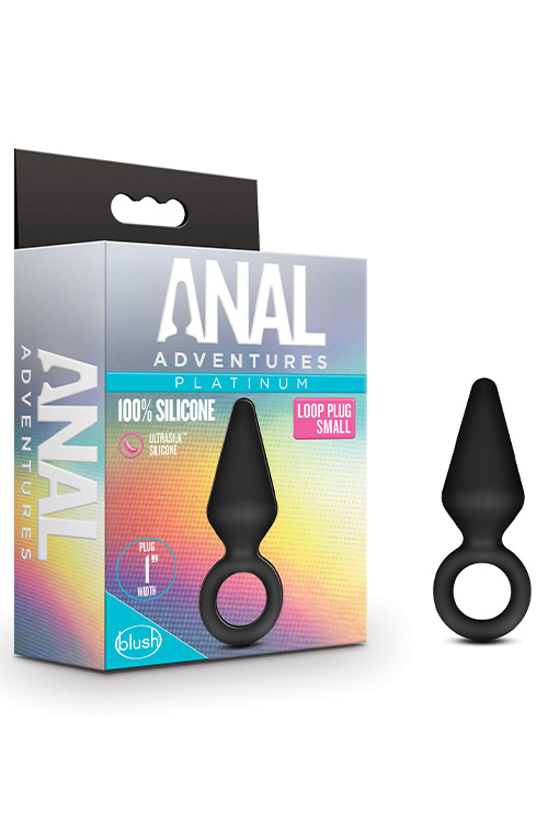 Blush Anal Adventures Small 3&quot; Loop Handled Butt Plug