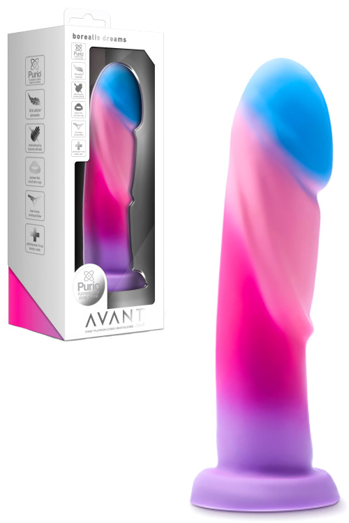 Blush Borealis Dreams 7.75&quot; Hand Sculpted Silicone Dildo with Suction Cup Base