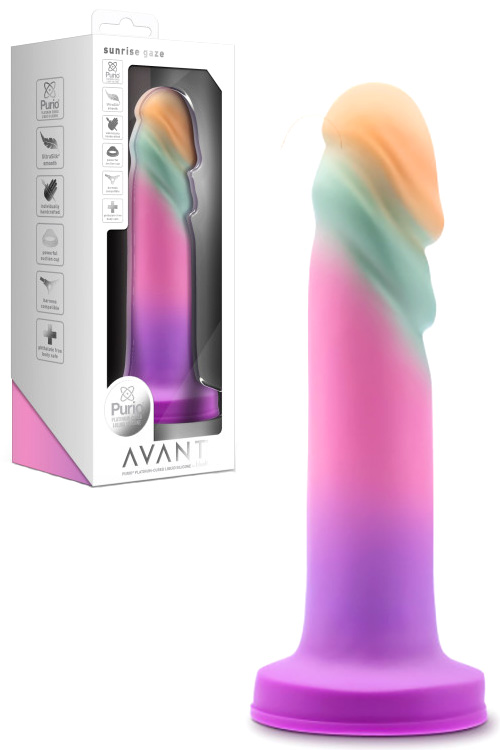 Blush Sunrise Gaze 7.5&quot; Hand Sculpted Silicone Dildo with Suction Cup Base