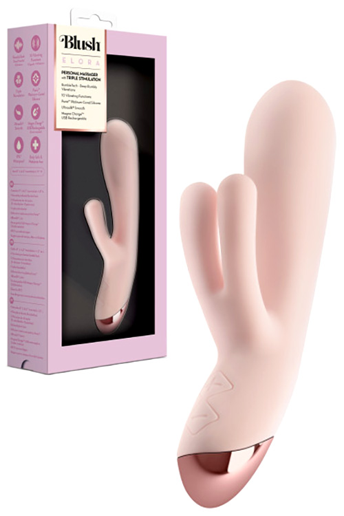 Blush Elora 8&quot; Silicone Rabbit Vibrator