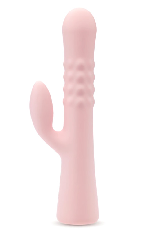 Blush Jaymie 9.25&quot; Expanding Silicone Rabbit Vibrator