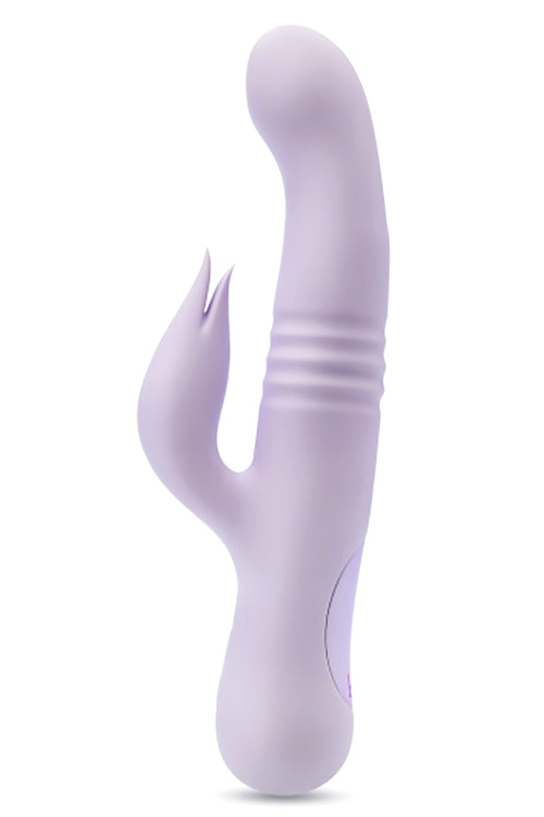 Blush Rylee 9.25&quot; Thrusting Silicone Rabbit Vibrator