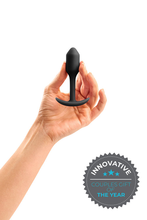 B-Vibe Weighted Silicone 3.4&quot; Snug Butt Plug 1 (55g)