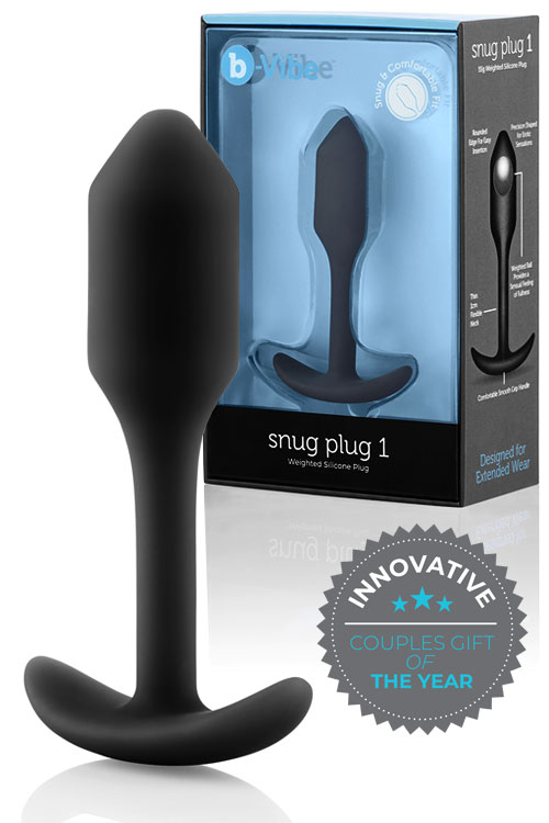 B-Vibe Weighted Silicone 3.4&quot; Snug Butt Plug 1 (55g)