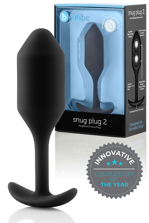 B-Vibe Weighted Silicone 4.3&quot; Snug Butt Plug 2 (114g)
