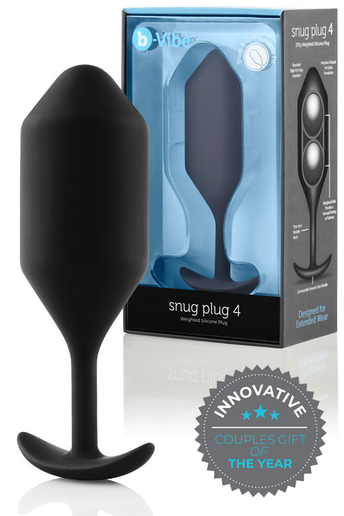 B-Vibe Weighted Silicone 5.2&quot; Snug Butt Plug 4 (257g)