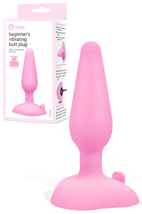 B-Vibe 4.1&quot; Beginner’s Vibrating Butt Plug with Suction Cup Base