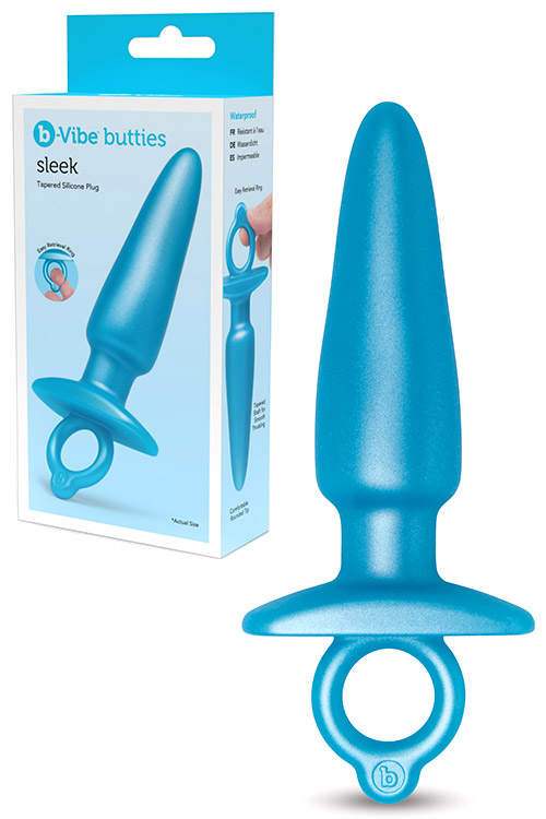 B-Vibe Sleek 5.8&quot; Tapered Silicone Plug