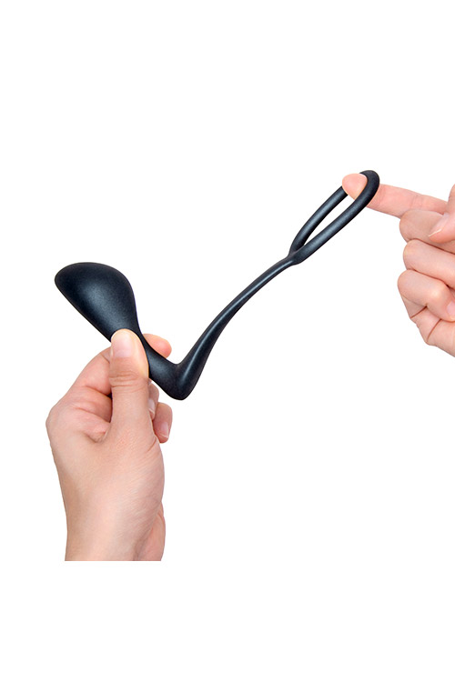 B-Vibe Ringer 4.1&quot; Cock Ring & Prostate Plug