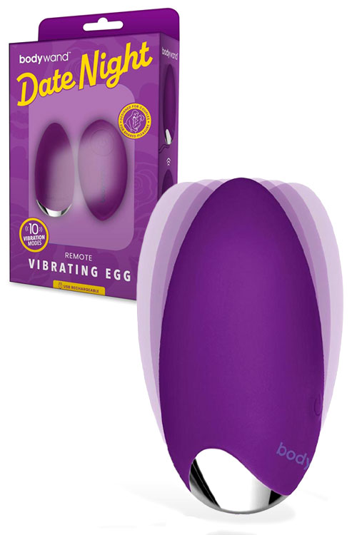 Bodywand Date Night Vibrating Egg - 4.87&quot; Egg Massager with Remote Control