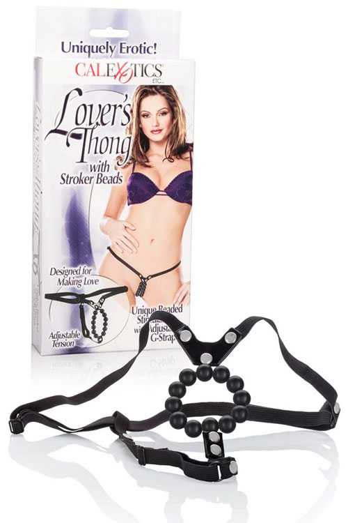 Lover's Thong W/Stroking Beads