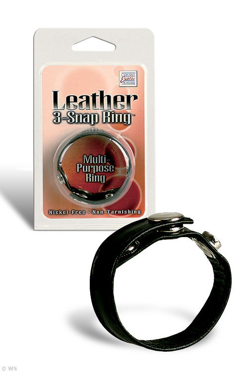 Leather 3 Snap Ring