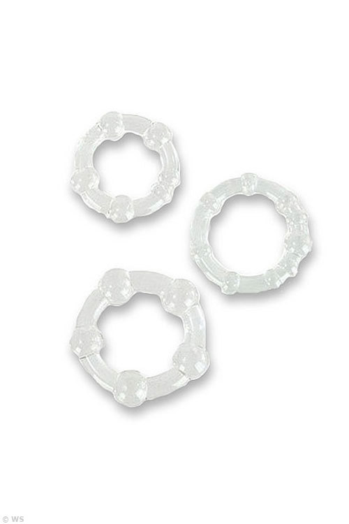 Silicone Cock Rings (set of 3)
