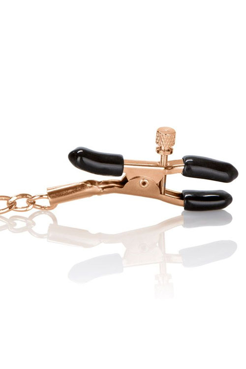 California Exotic Adjustable Nipple Clamps & Double Chain