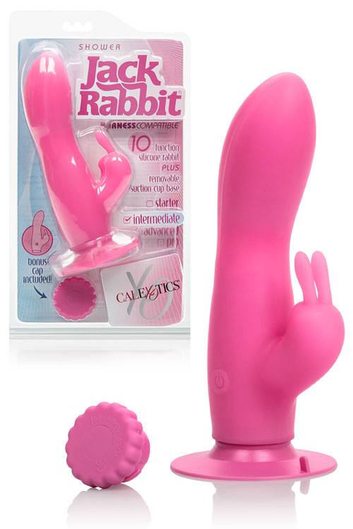 10 Function 7.5" Jack Rabbit Vibrator with Suction Cup