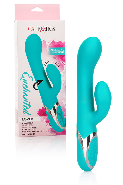 Rotating Beaded USB-Rechargeable Silicone Rabbit Vibrator